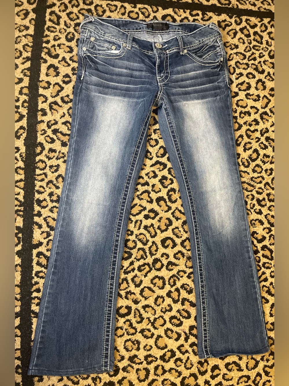 Rue21 Twentyone Black Women’s Bootcut Jeans Size 9/10 Medium Wash